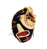 【ソフトボール】 女子キャッチャーミット ASJ223 キャメル/Bブラック