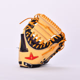 【ソフトボール】 キャッチャーミット ASJ221 ブラック/キャメル