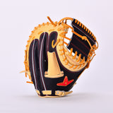 【ソフトボール】 キャッチャーミット ASJ221 キャメル/ブラック