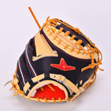 【ソフトボール】 キャッチャーミット ASJ221 キャメル/ブラック