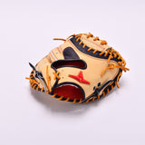 硬式キャッチャーミット ASJ201 キャメル/ブラックN(和牛)