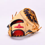 硬式ファーストミット ASJ301 和牛ブラックN/和牛キャメル