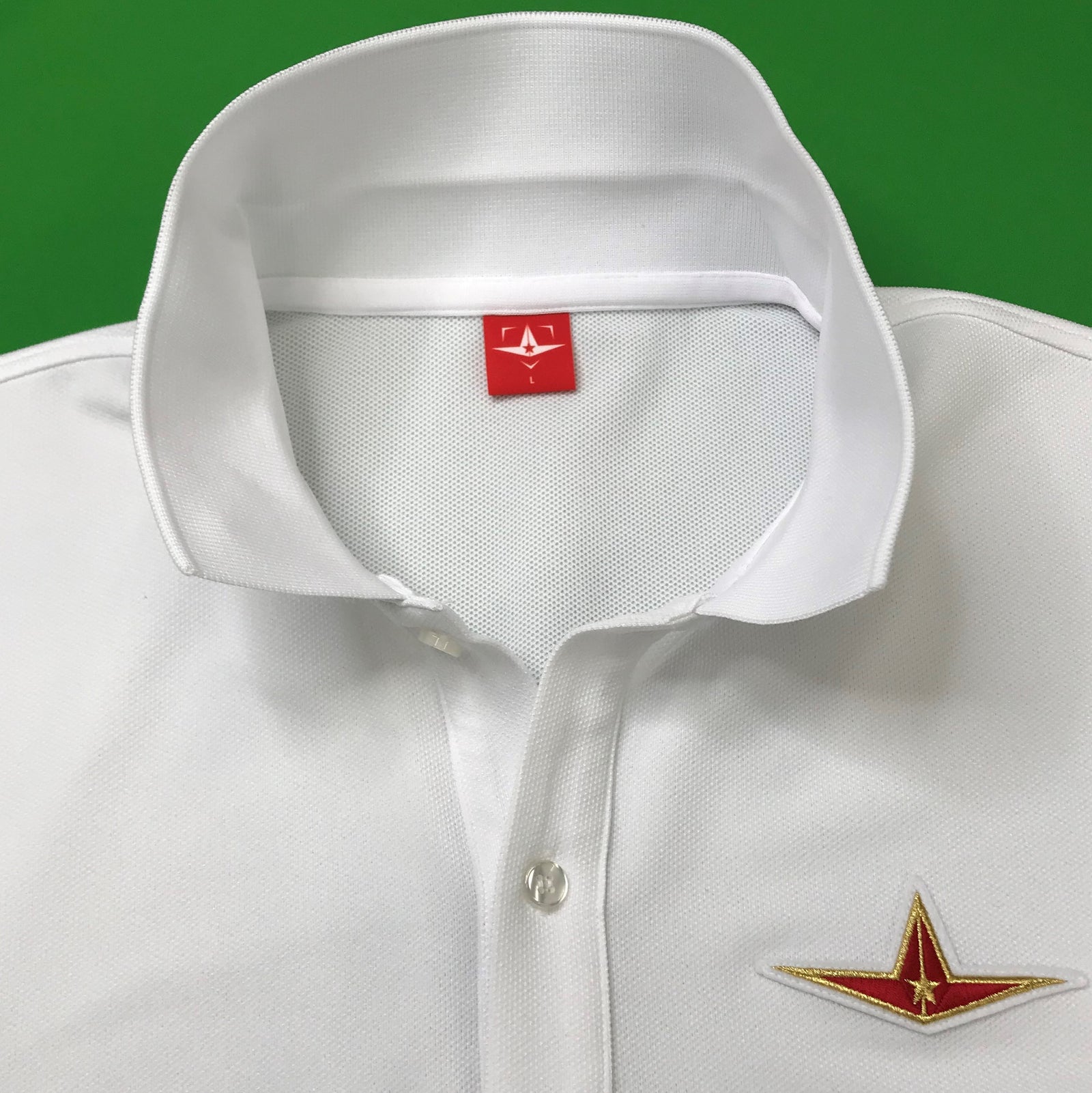 ベースボール 半袖ポロシャツ ： ASJA02 ホワイト – allstarjapan